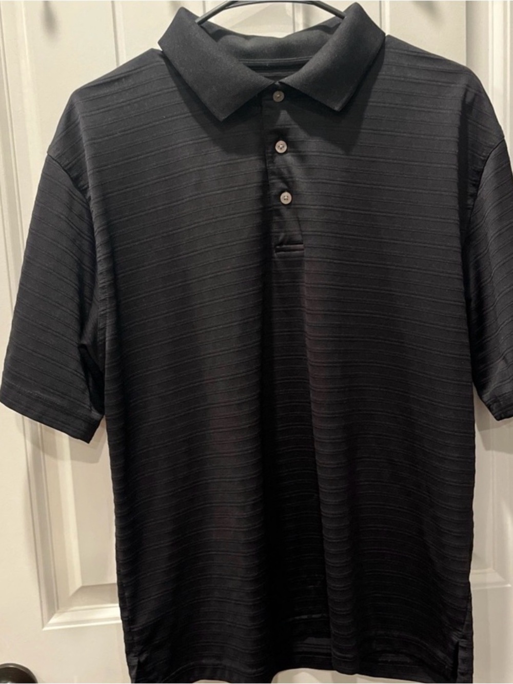 Men's Black Short-Sleeve polo Shirt